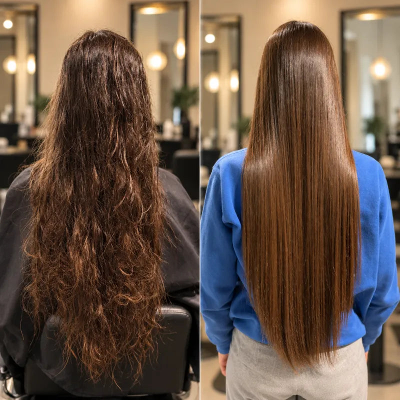 A Terreamer client's hair after Plex Nanoplasty