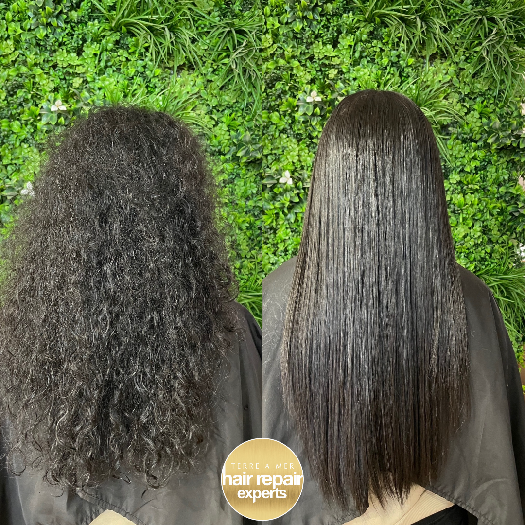 Straightening treatment for clearance curly hair