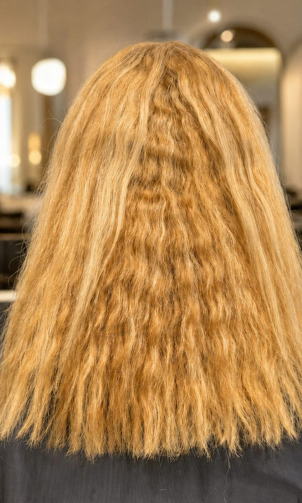 Bleached and dry to strong and smooth, before