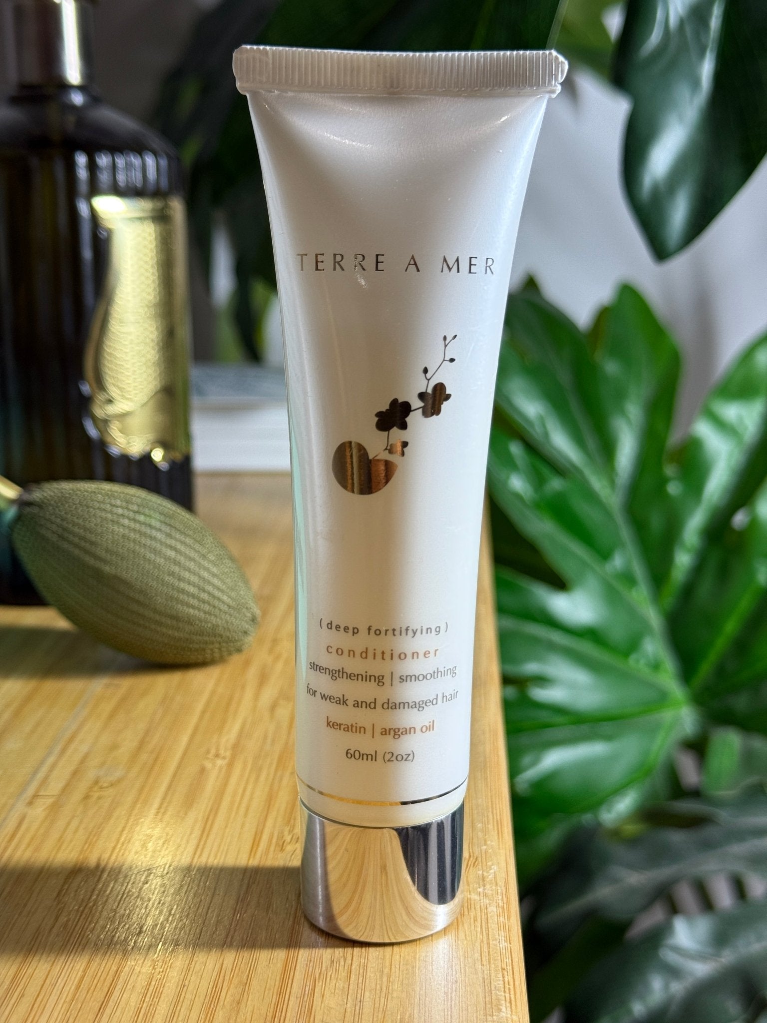 Deep Fortifying Keratin/Argan Oil Conditioner 60ml Travel Size - Keratin &amp; Nanoplasty SAFE - Terreamer