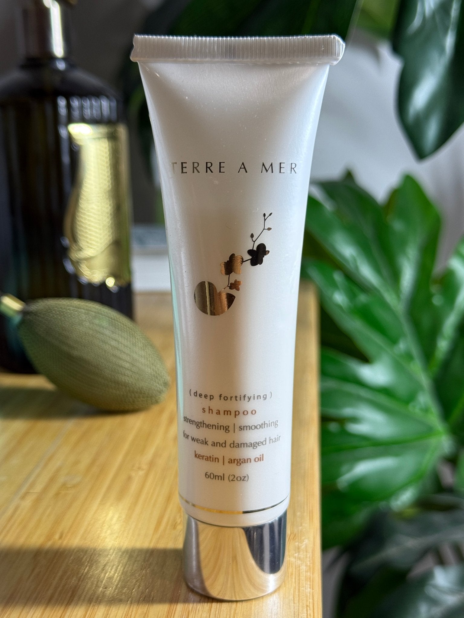 Deep Fortifying Keratin/Argan Oil Shampoo 60ml Travel Size - Keratin & Nanoplasty SAFE - Terreamer