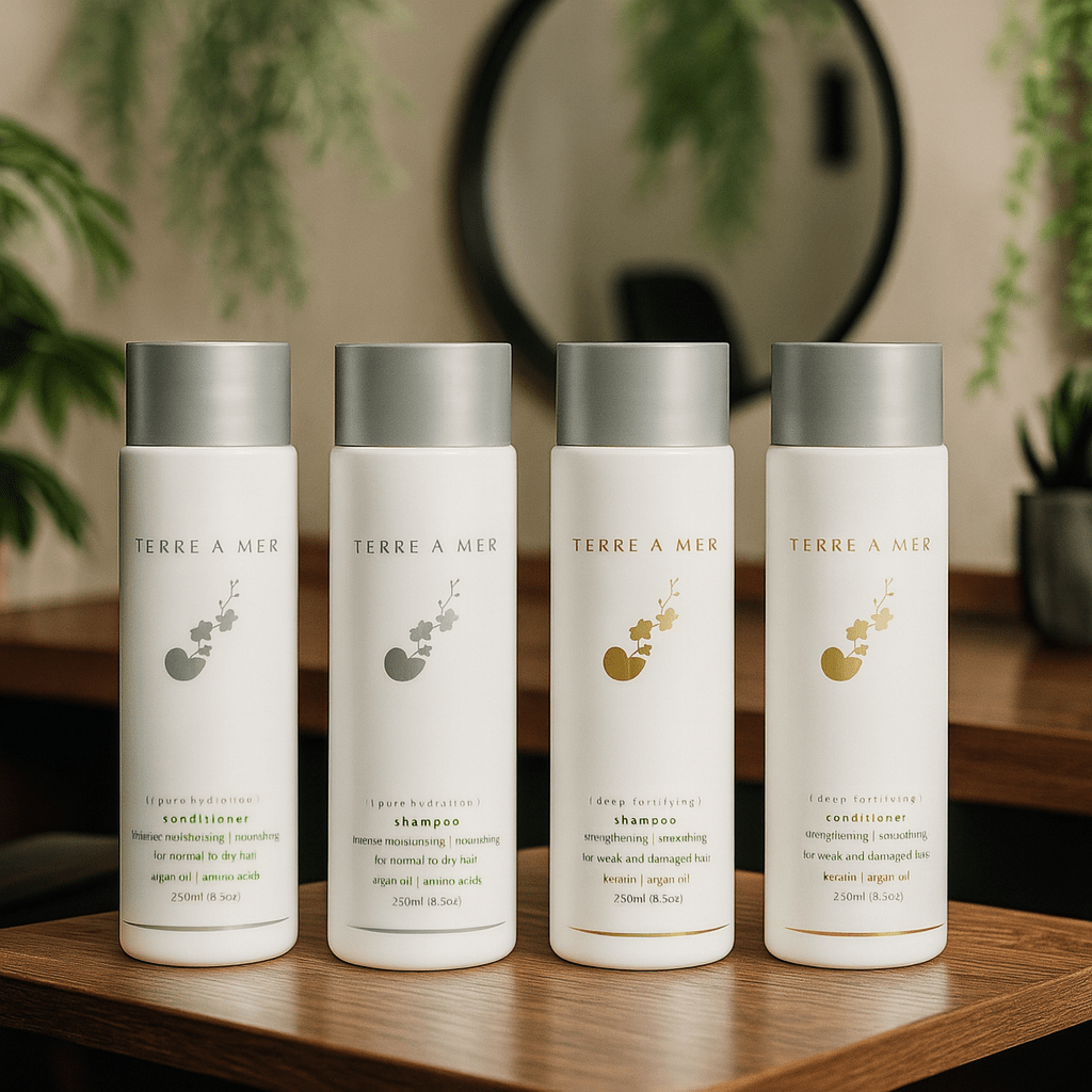 Two Range Bundle 4 Pack - Shampoo / Conditioner 250ml - Keratin & Nanoplasty SAFE - Terreamer
