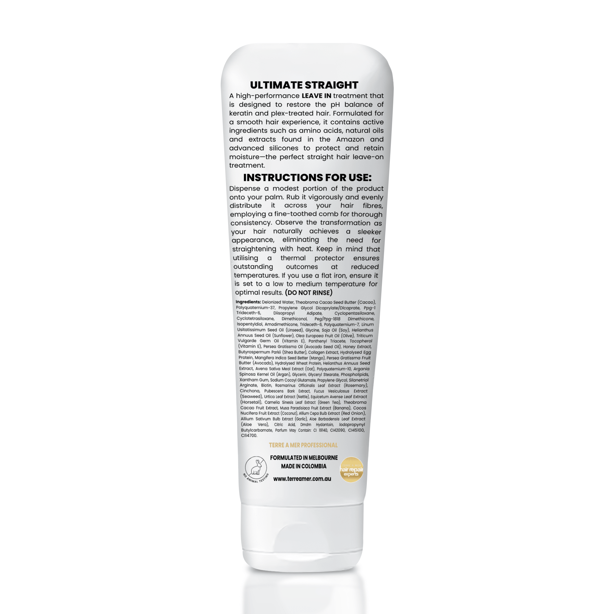 Ultimate Straight Leave-IN (120ml) - Terreamer