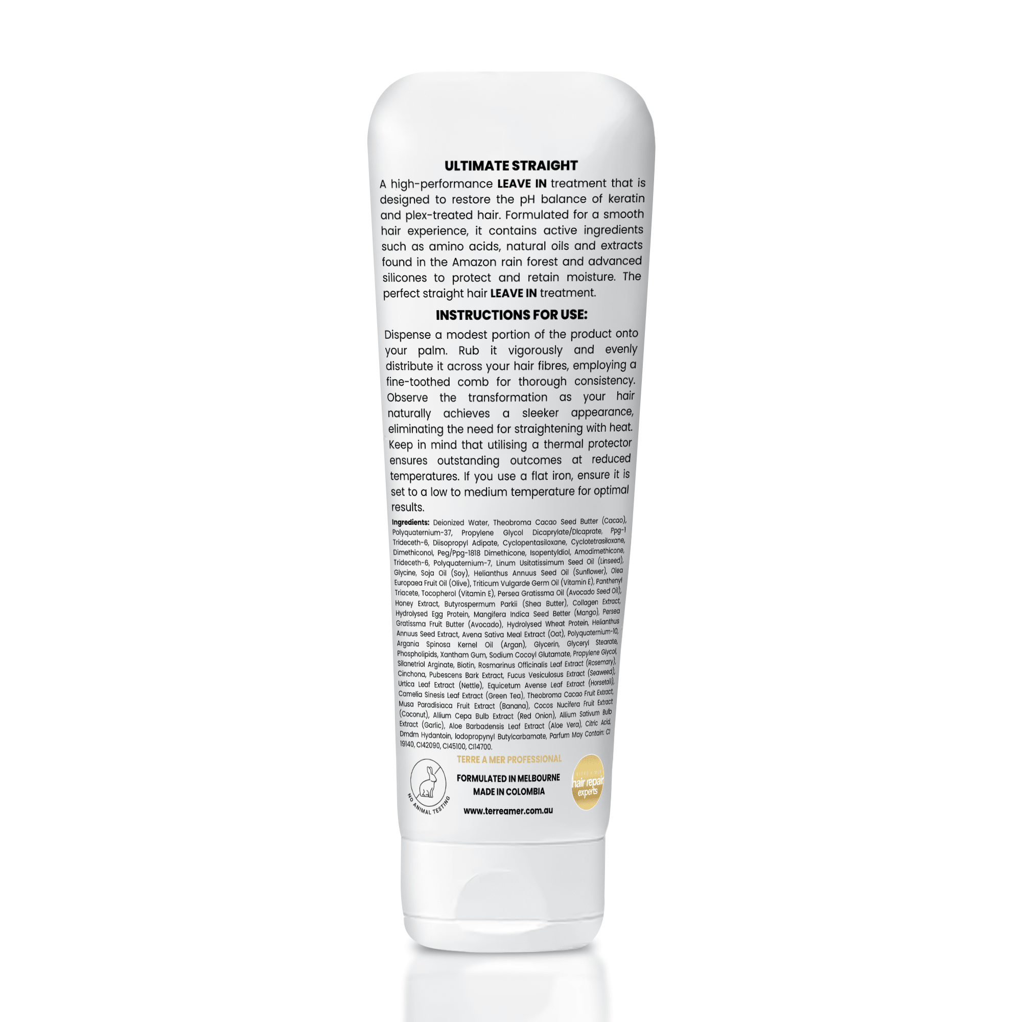 Ultimate Straight Leave-IN (240ml) - Terreamer