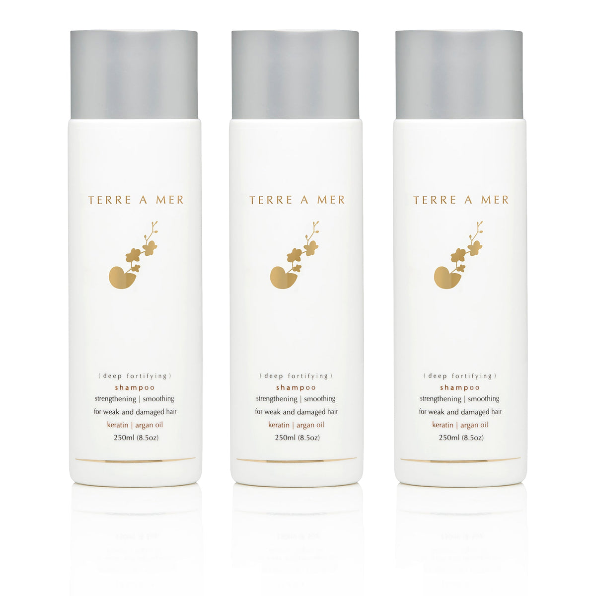 Deep Fortifying Keratin/Argan Oil Shampoo 250ml - Keratin &amp; Nanoplasty SAFE - Terreamer