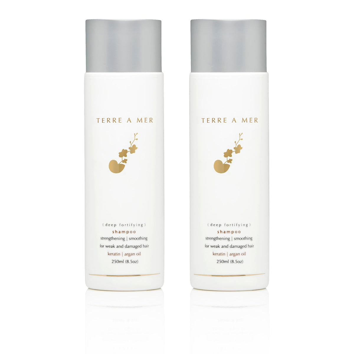 Deep Fortifying Keratin/Argan Oil Shampoo 250ml - Keratin &amp; Nanoplasty SAFE - Terreamer