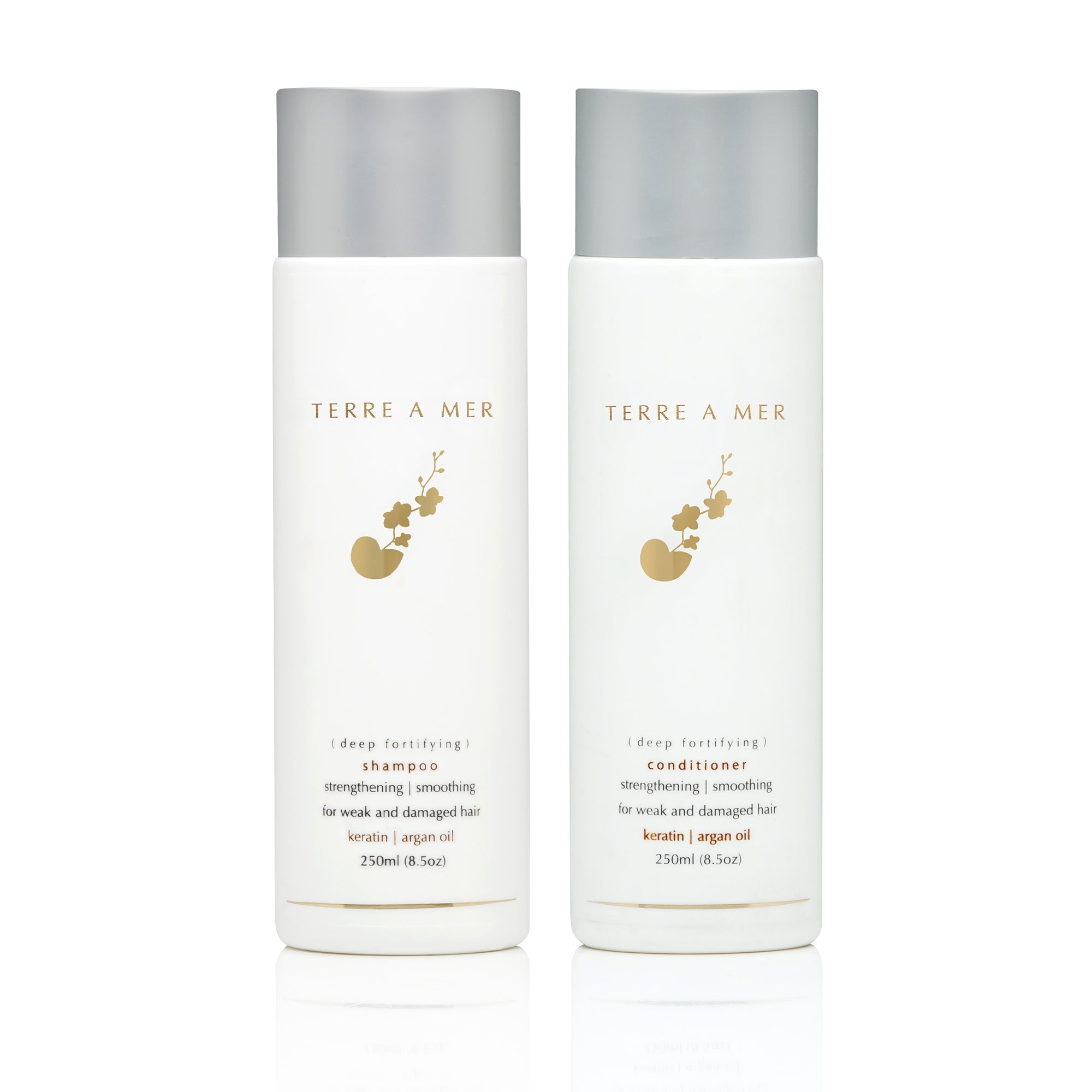 Deep Fortifying Shampoo & Conditioner 250ml Bundle - Keratin & Nanoplasty SAFE - Terreamer