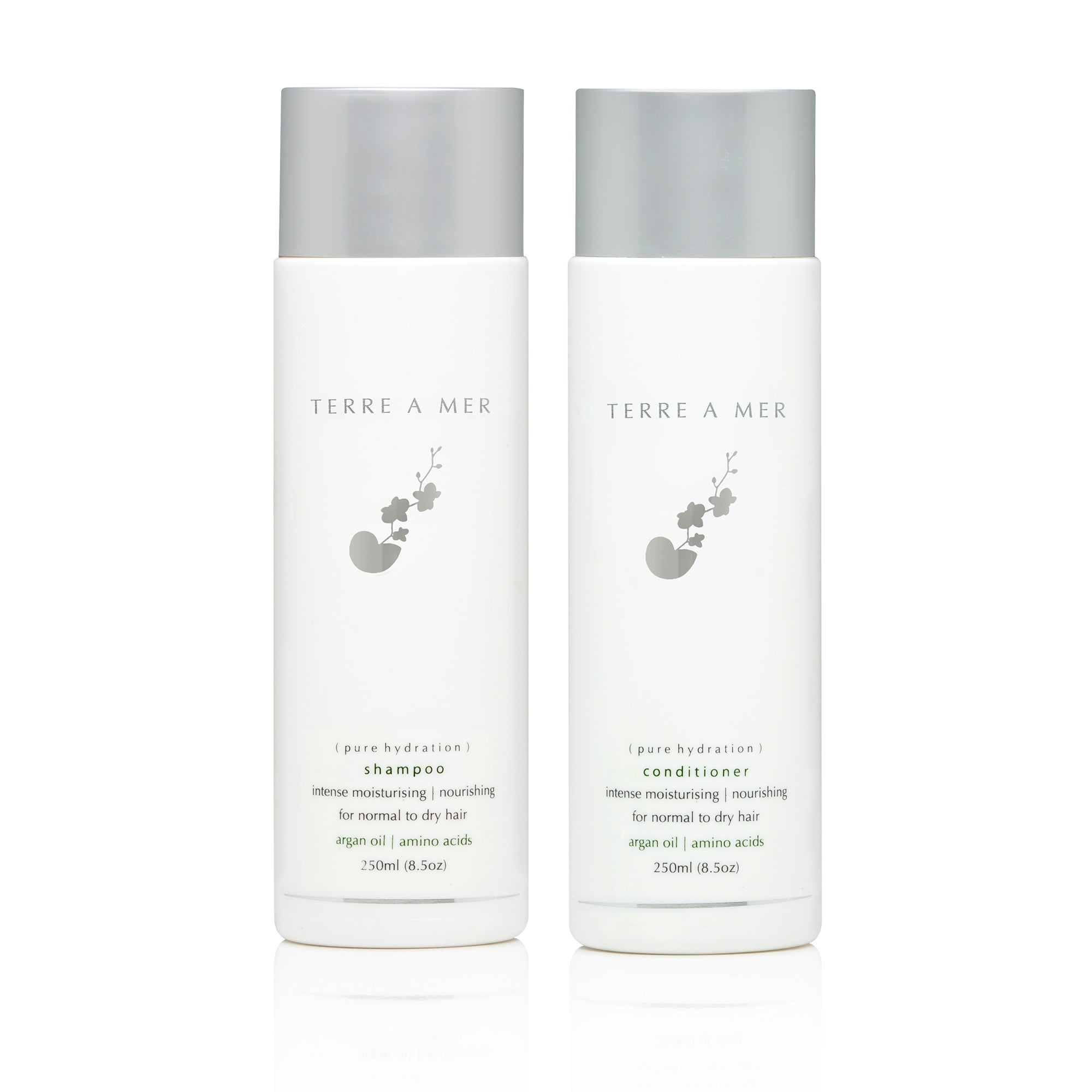 Pure Hydration Shampoo & Conditioner 250ml Bundle - Keratin & Nanoplasty SAFE - Terreamer