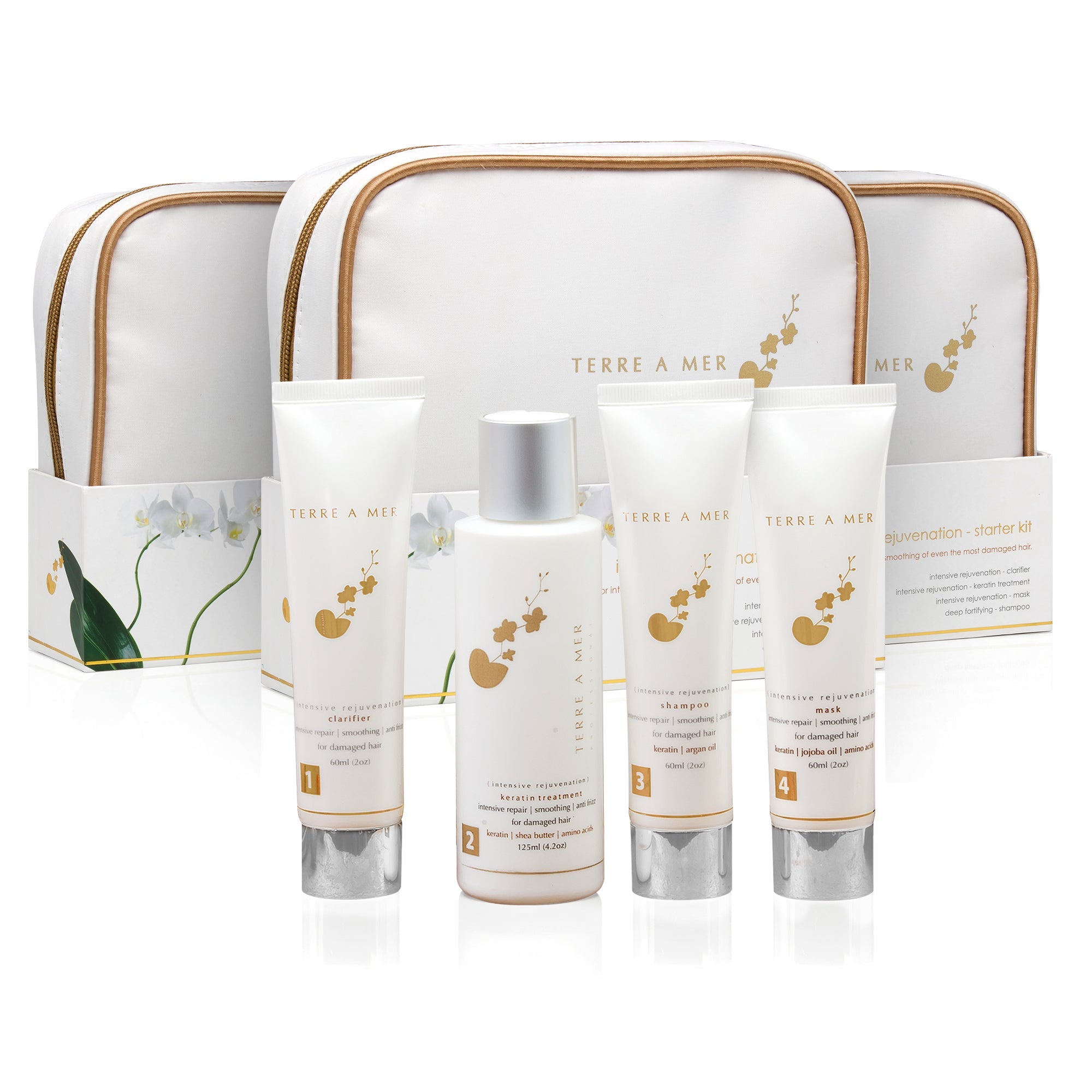 Terre a Mer Keratin System - Hair Straightening/Smoothing Starter Kit (Single Use Kit) - Terreamer