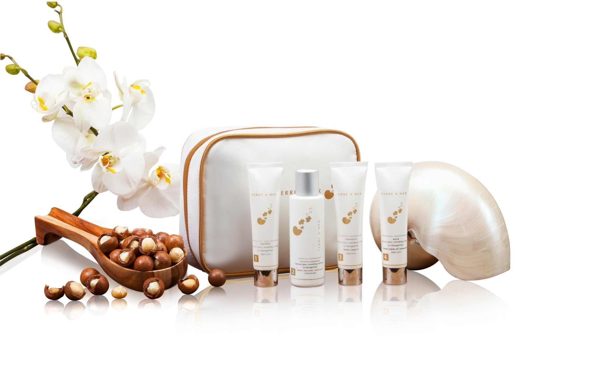 Terre a Mer Keratin System - Hair Straightening/Smoothing Starter Kit (Single Use Kit) - Terreamer